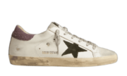 Golden Goose Ball Star Morado con Estrella Verde Oscuro
