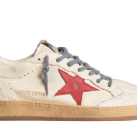 Golden Goose Ball Star LTD Blanco Azul con Estrella Roja