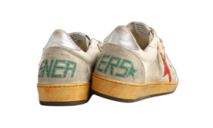 Golden Goose Ball Star Gris con Estrella Roja