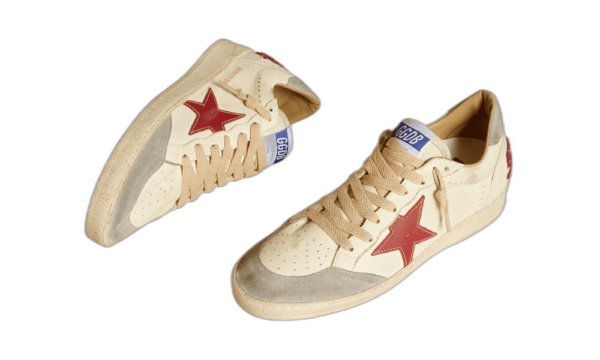 Golden Goose Ball Star LTD Blanco Gris Rojo