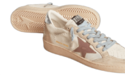 Golden Goose Ball Star Beige Azul y Rojo