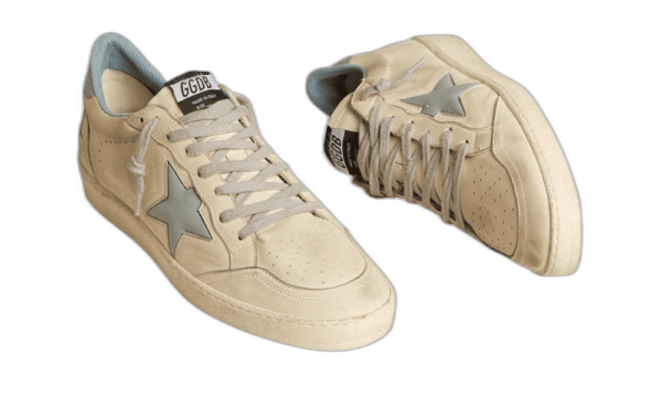 Golden Goose Ball Star Azul Celeste Metalizado