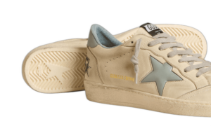 Golden Goose Ball Star Azul Celeste Metalizado