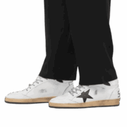 Golden Goose High Blancas Estrella Negra