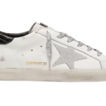 Golden Goose Ante Blanco Refuerzo Talón Estampado Negro
