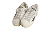 Golden Goose Ball Star Morado con Estrella Verde Oscuro