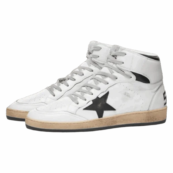 Golden Goose High Blancas Estrella Negra