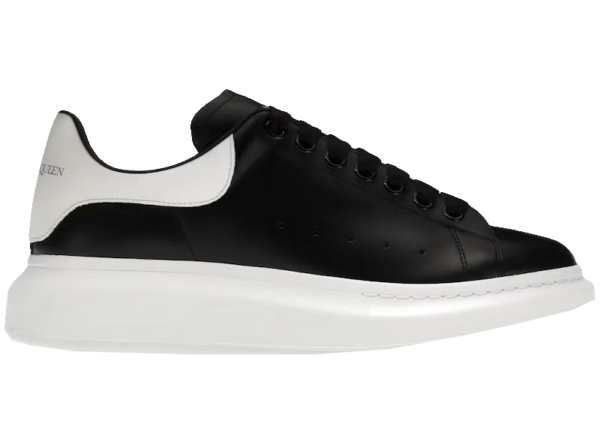 Alexander McQueen Negro con talón blanco