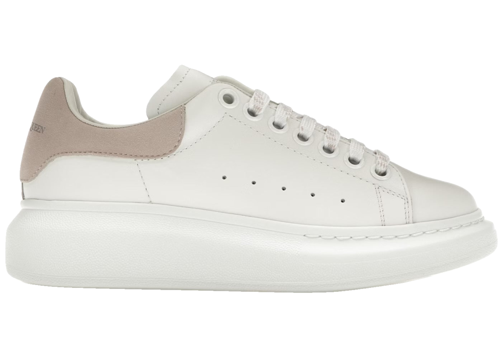 Alexander McQueen Blanco con talón beige Alexander McQueen Blanco con talón beige