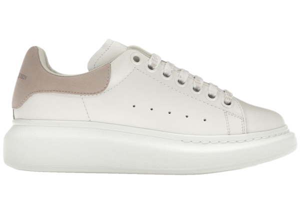 Alexander McQueen Blanco con talón beige
