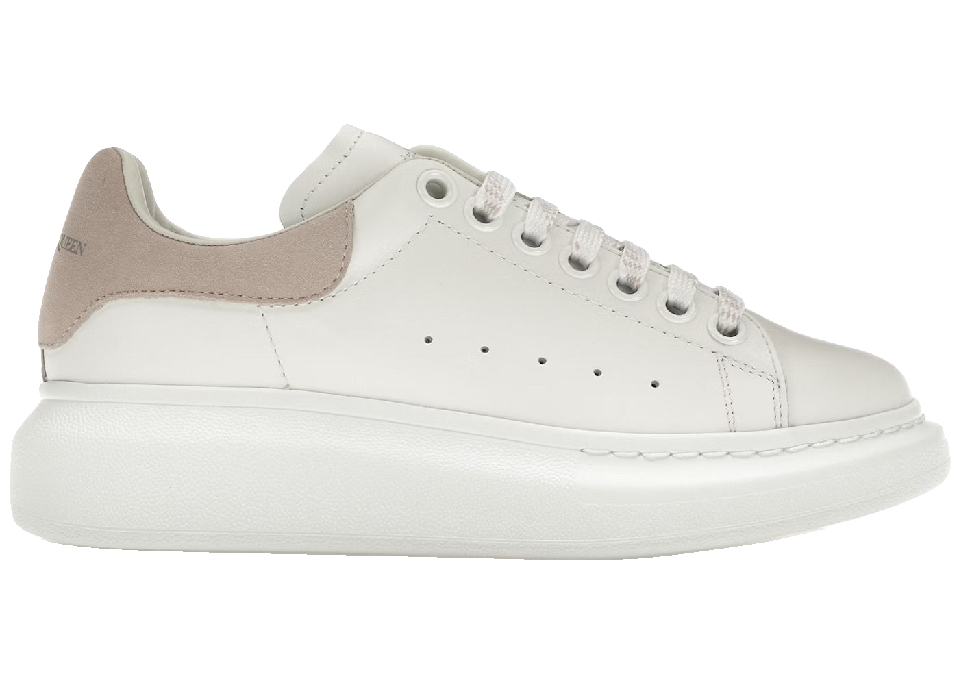 Alexander McQueen Blanco con talón beige Alexander McQueen Blanco con talón beige