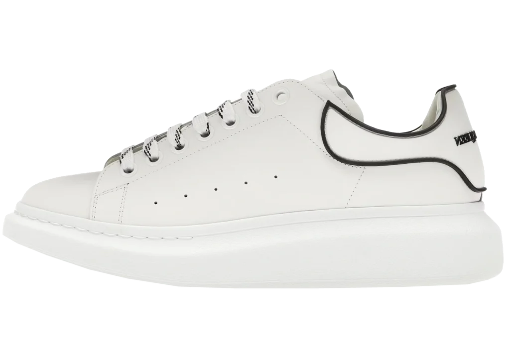Alexander McQueen Blanco con ribete negro