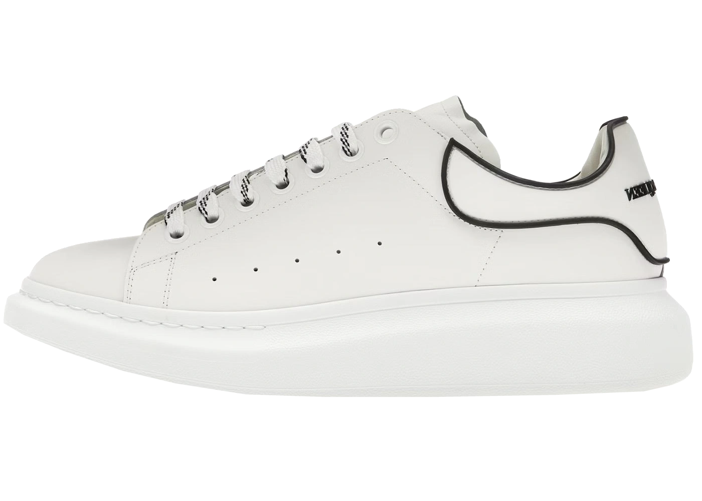 Alexander McQueen Blanco con ribete negro