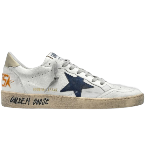 Golden Goose Ball Star Blanco Estrella Navy
