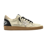 Golden Goose Ball Star Crema Estrella Plata
