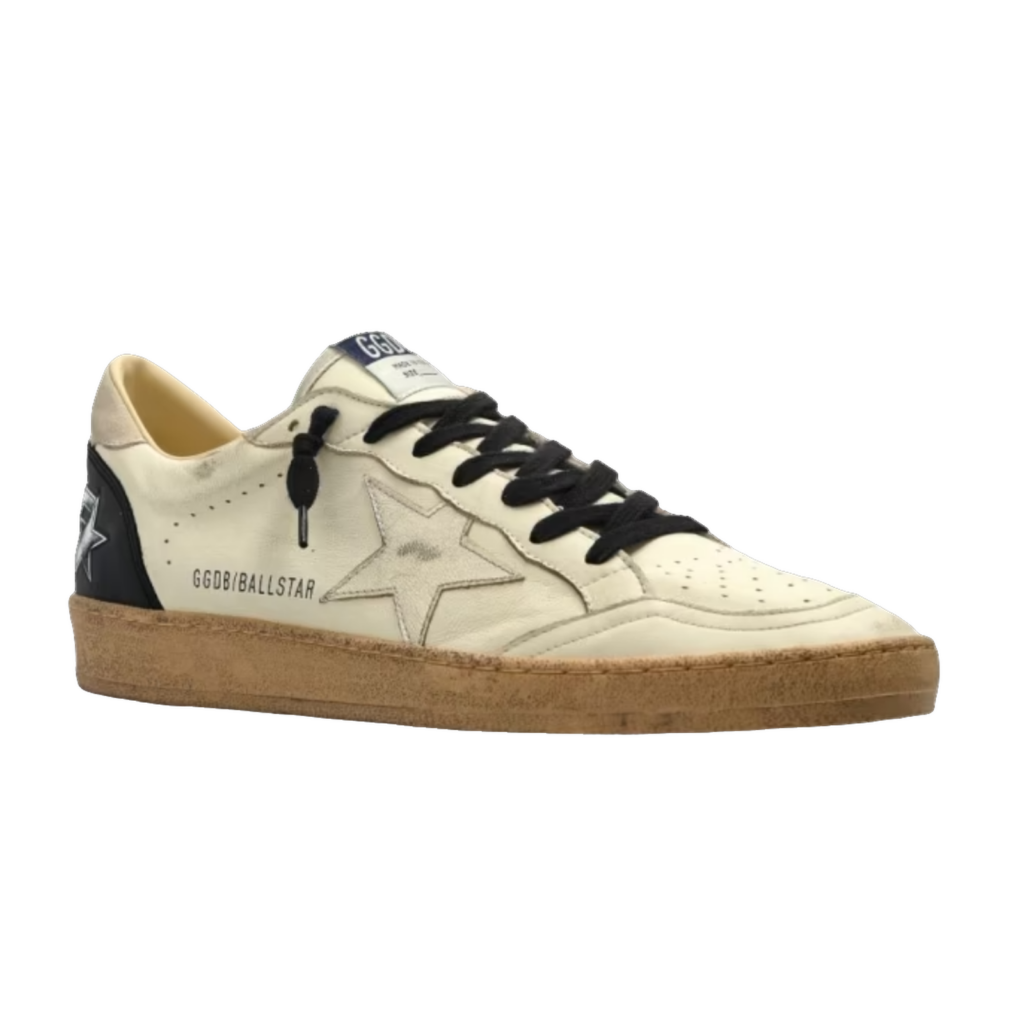 Golden Goose Ball Star Crema Estrella Plata image 2 Golden Goose Ball Star Crema Estrella Plata