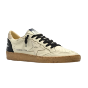 Golden Goose Ball Star Crema Estrella Plata