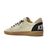 Golden Goose Ball Star Crema Estrella Plata