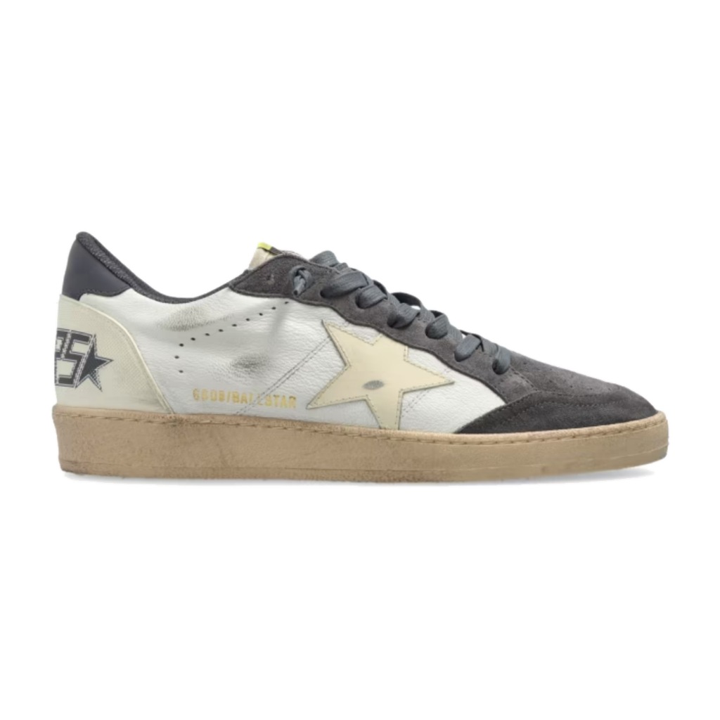 Golden Goose Ball Star Gris Estrella Crema image 1 Golden Goose Ball Star Gris Estrella Crema