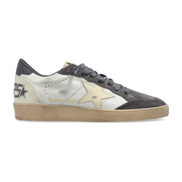 Golden Goose Ball Star Gris Estrella Crema