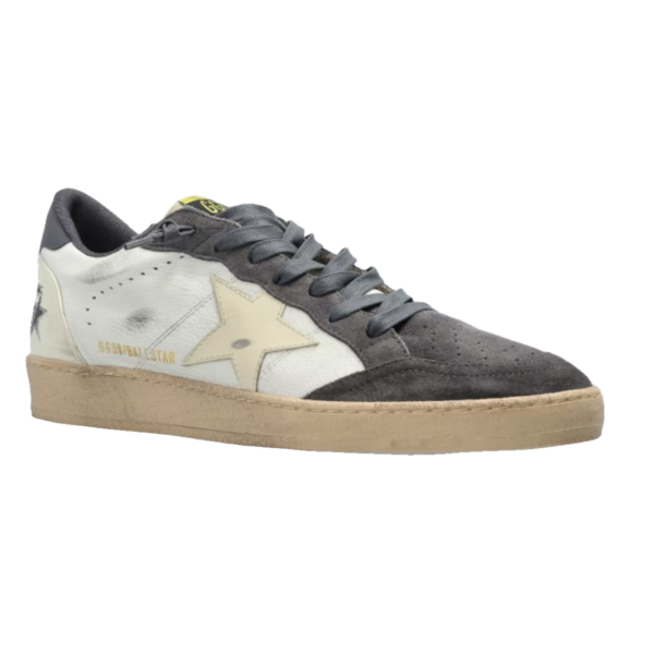 Golden Goose Ball Star Gris Estrella Crema