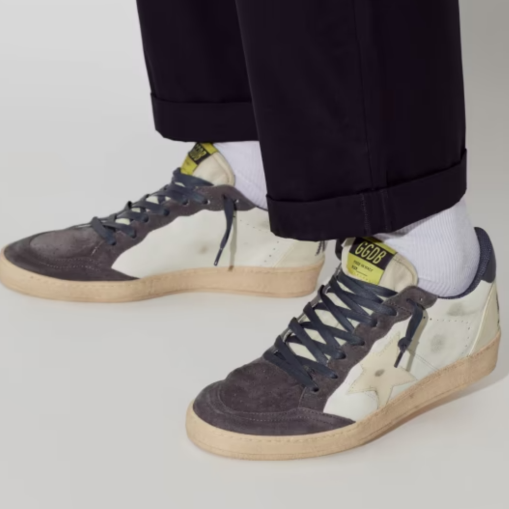 Golden Goose Ball Star Gris Estrella Crema image 3 Golden Goose Ball Star Gris Estrella Crema
