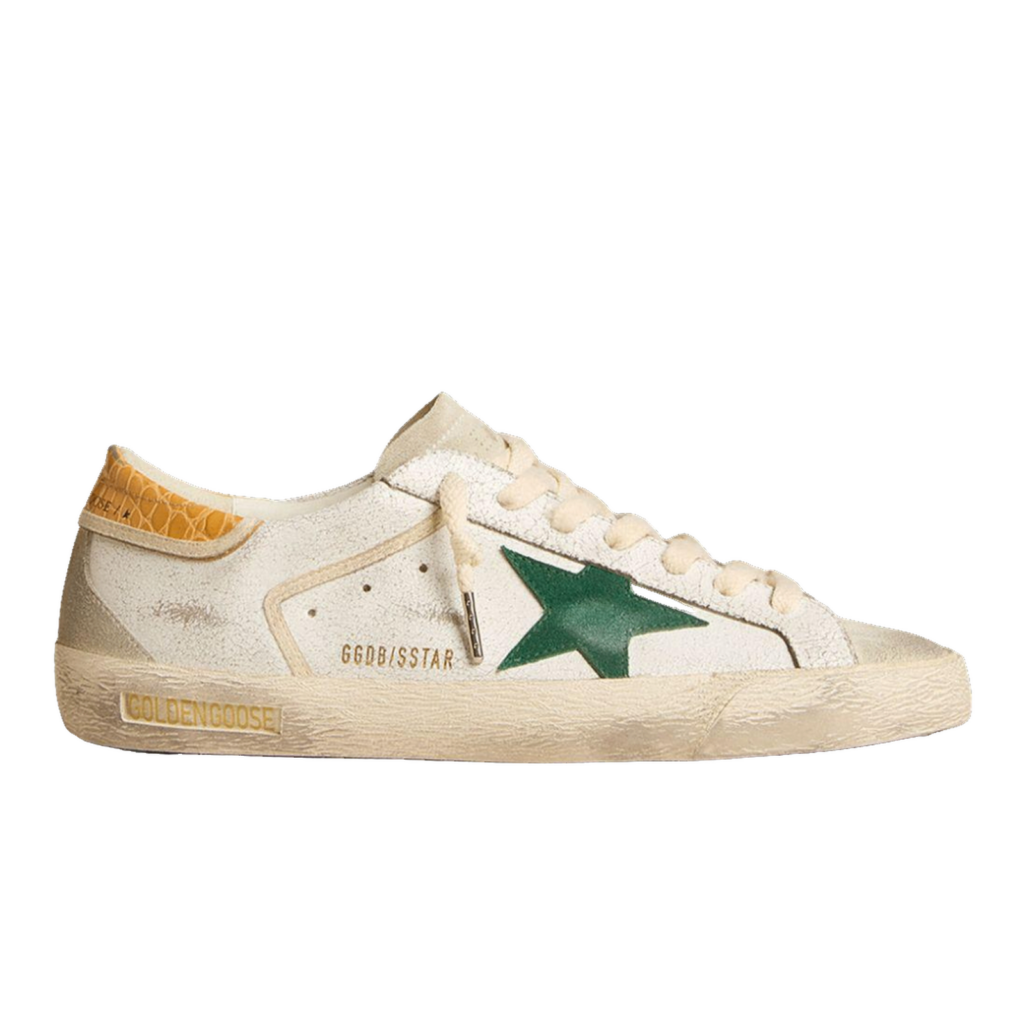 Golden Goose Super-Star Blanco Estrella Verde image 1 Golden Goose Super-Star Blanco Estrella Verde