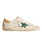 Golden Goose Super-Star Blanco Estrella Verde