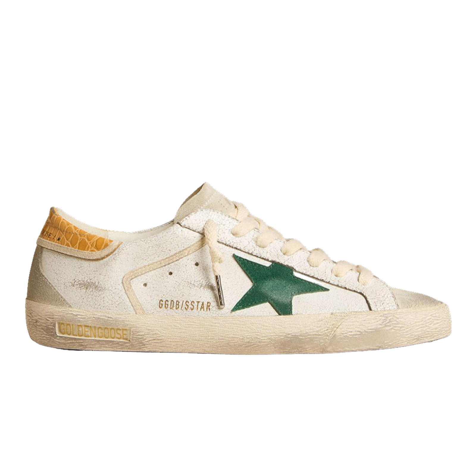 Golden Goose Super-Star Blanco Estrella Verde image 1 Golden Goose Super-Star Blanco Estrella Verde