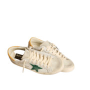 Golden Goose Super-Star Blanco Estrella Verde