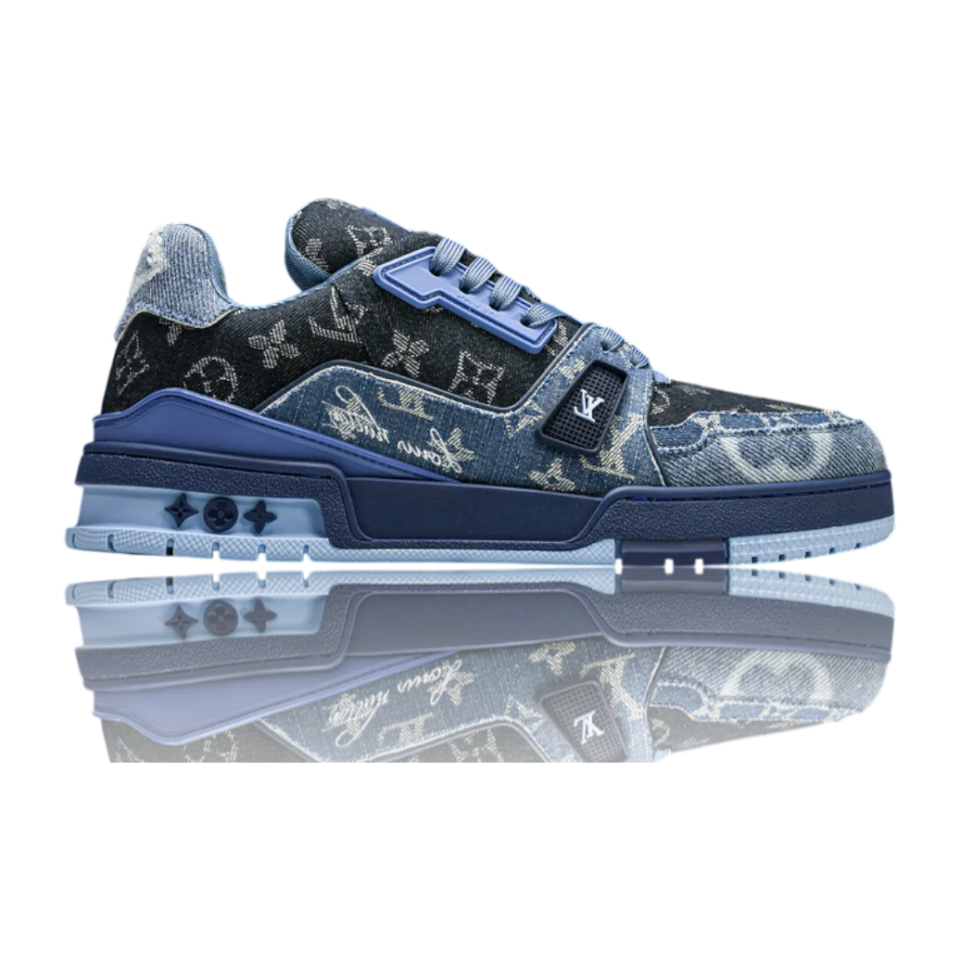 LV Trainer Low Monogram Denim Blue