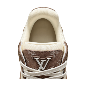 LV Trainer Low Monogram Denim Brown White