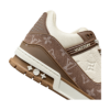 LV Trainer Low Monogram Denim Brown White