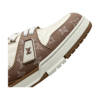 LV Trainer Low Monogram Denim Brown White